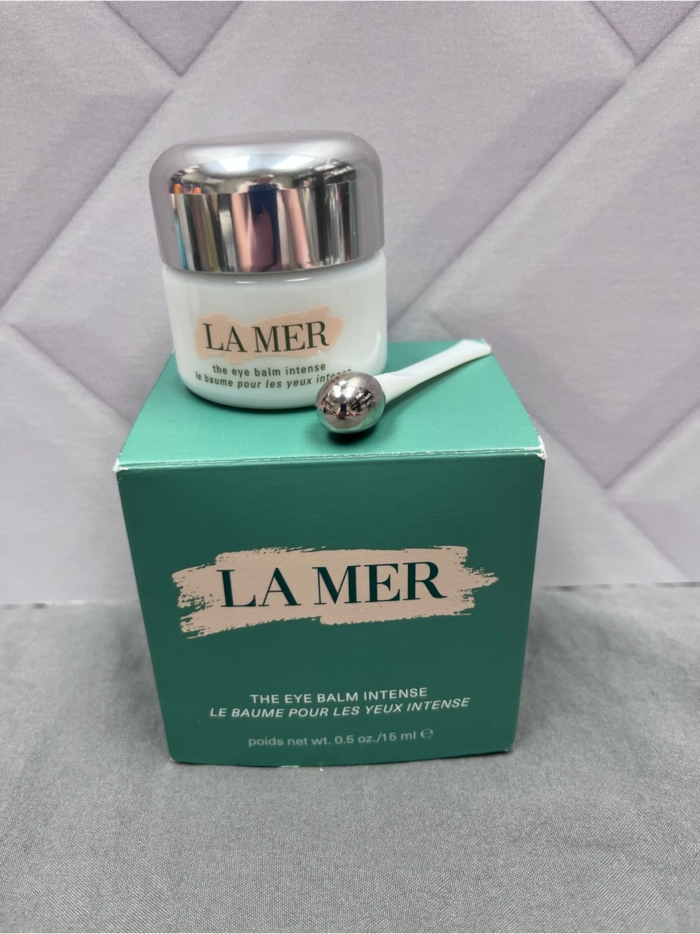 La Mer The Eye Balm Intense 0.5 oz / 15 mL New in Box with Applicator - OPEN BOX